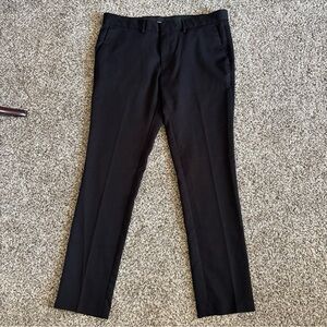 Louis Raphael Men’s Skinny Fit Dress Pants Black 36x32 Business Slacks Trousers
